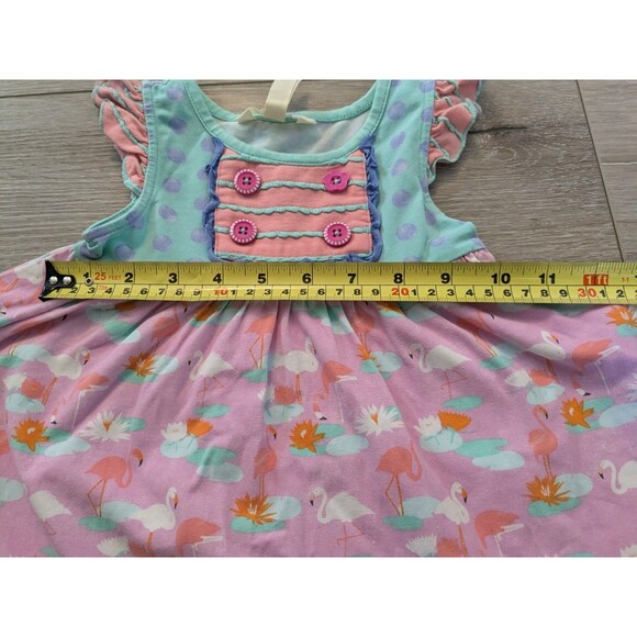 Matilda Jane Adventure Begins Puddle Jumper Peasant Top Short Dress Size 2 - Picture 7 of 8